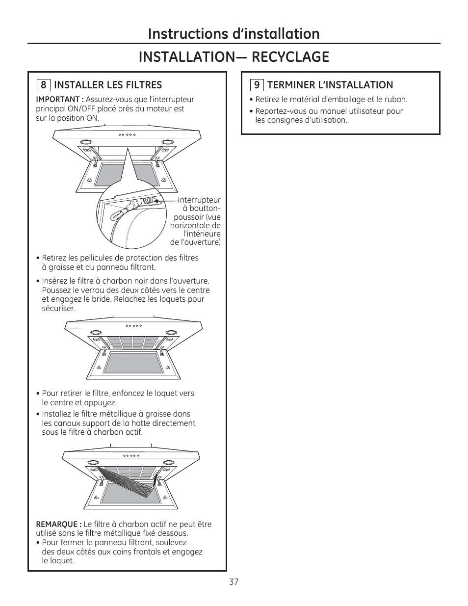 GE ZV830SMSS User Manual | Page 37 / 60