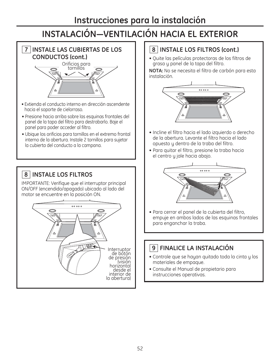 GE ZV830SMSS User Manual | Page 52 / 60