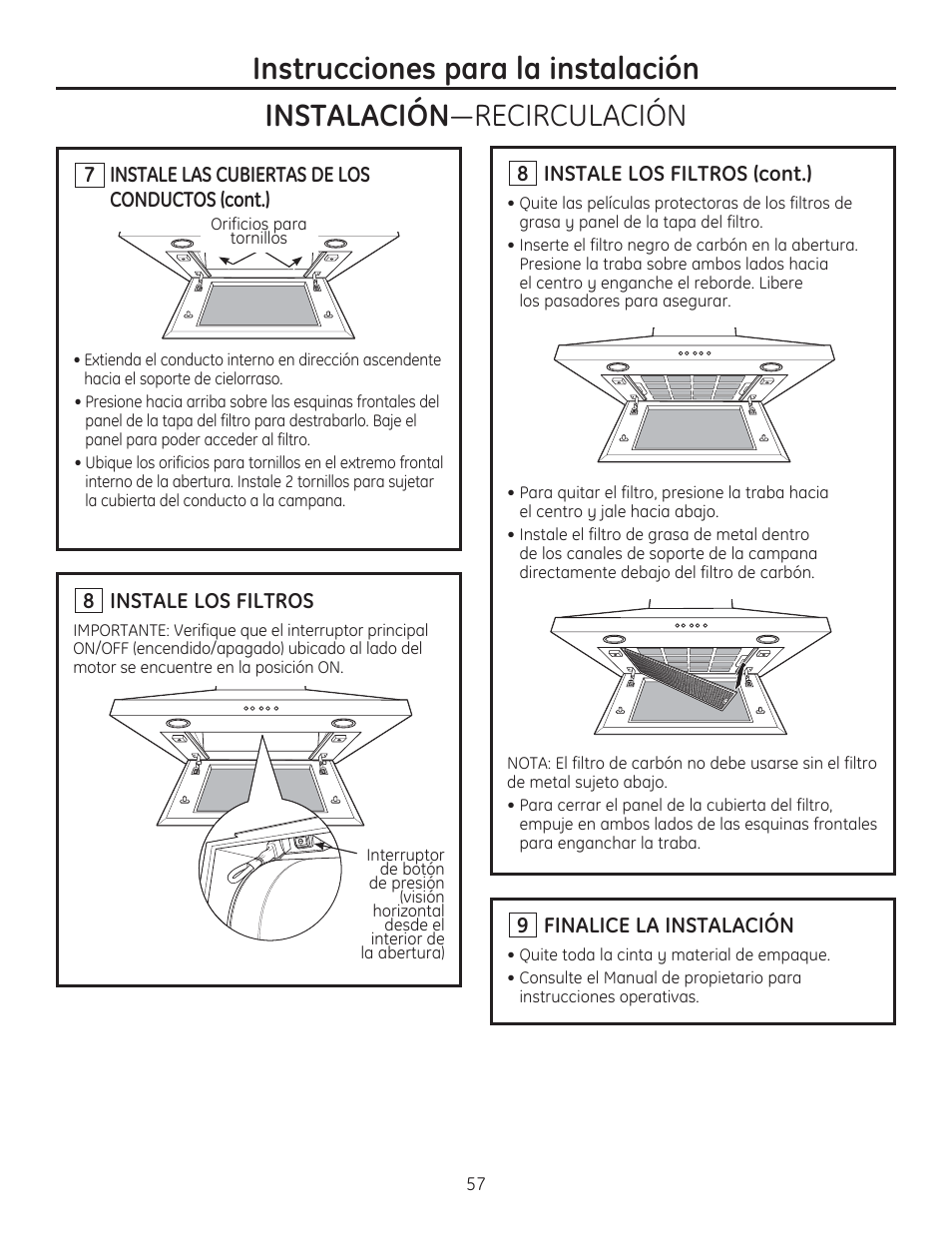 GE ZV830SMSS User Manual | Page 57 / 60