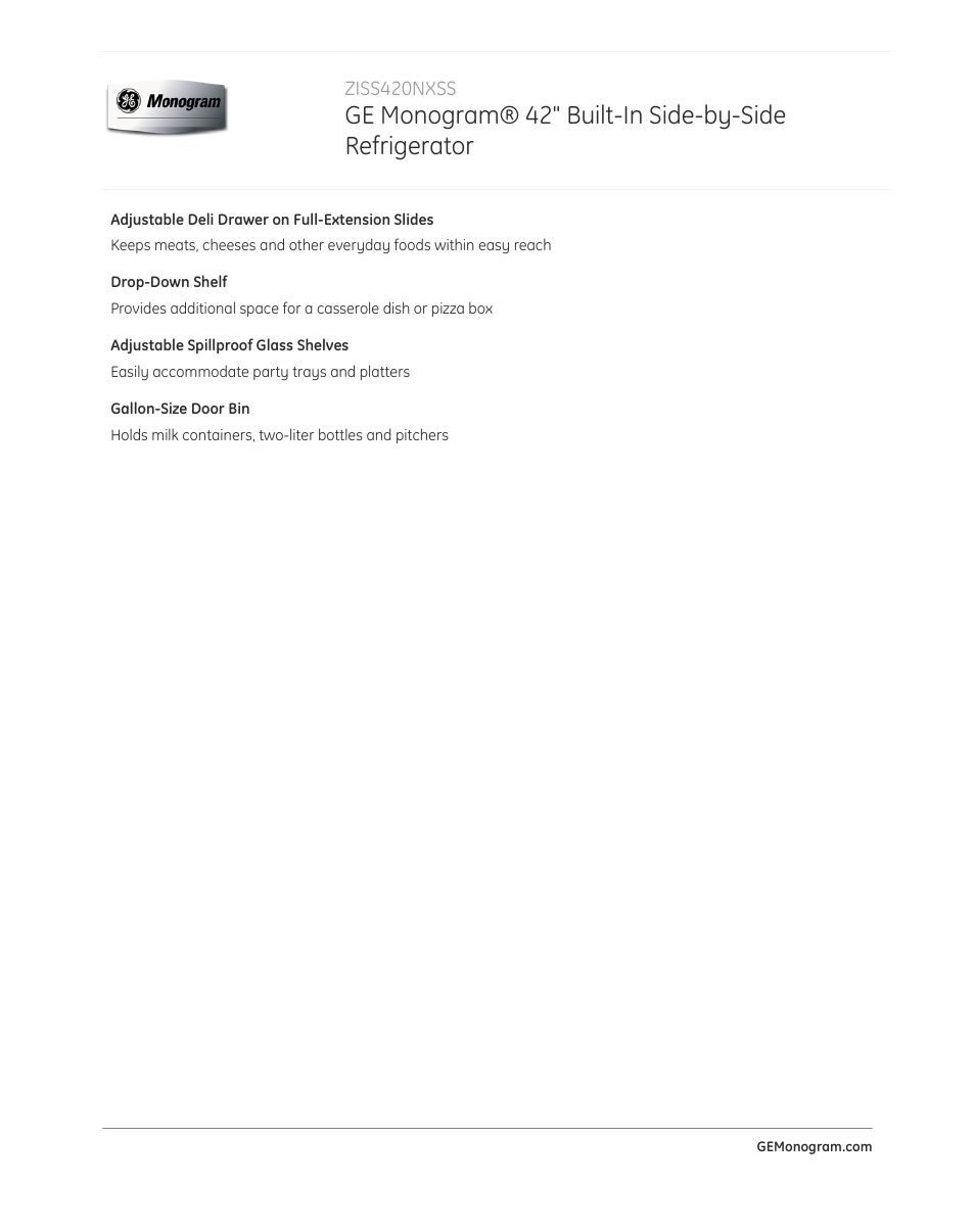 GE ZISS420NXSS User Manual | Page 2 / 4