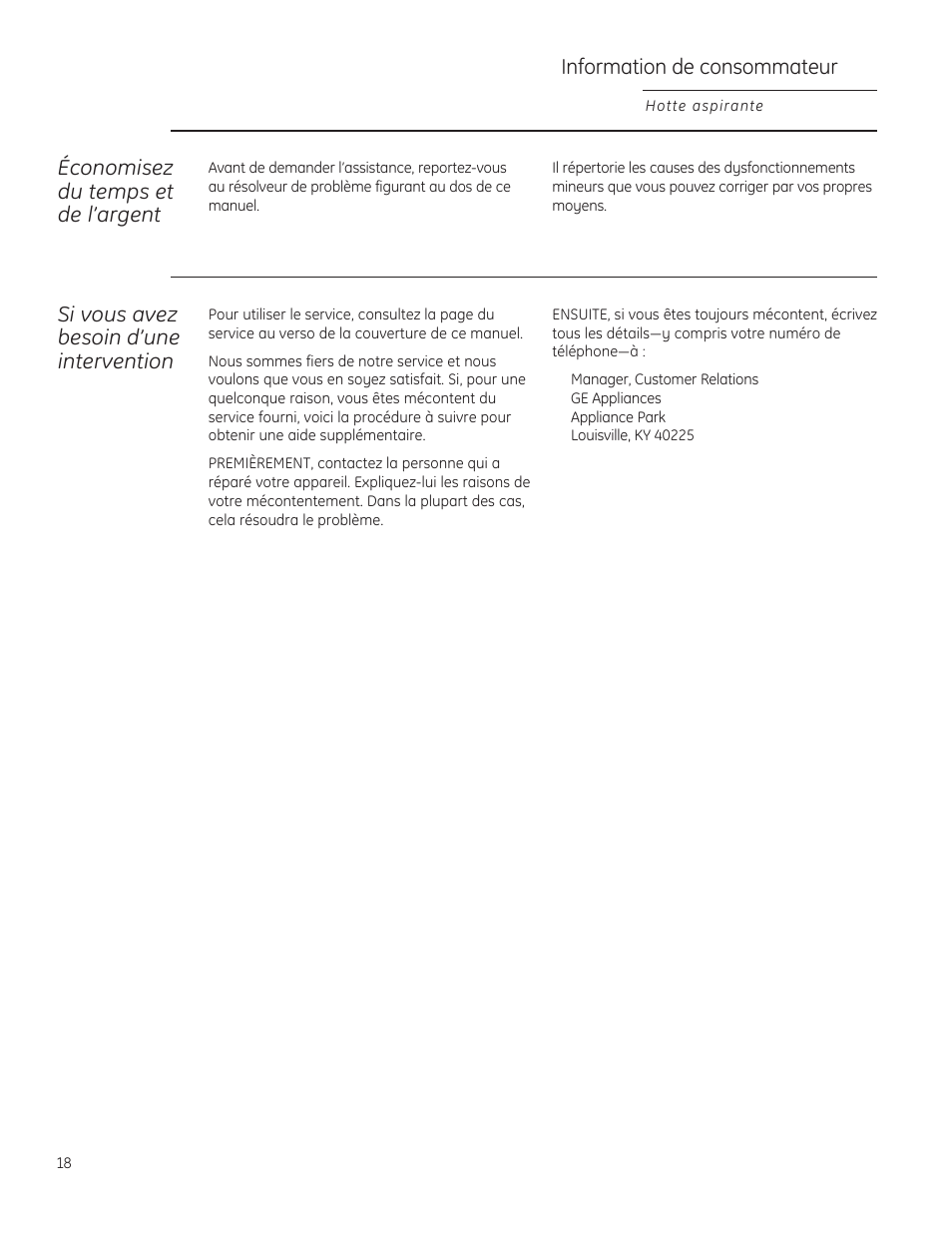 GE ZV830SMSS User Manual | Page 18 / 40