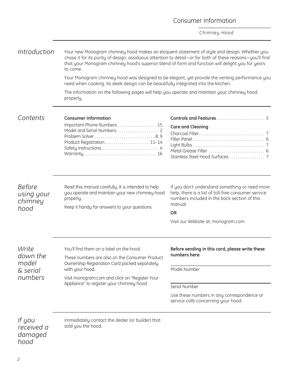 GE ZV830SMSS User Manual | Page 2 / 40