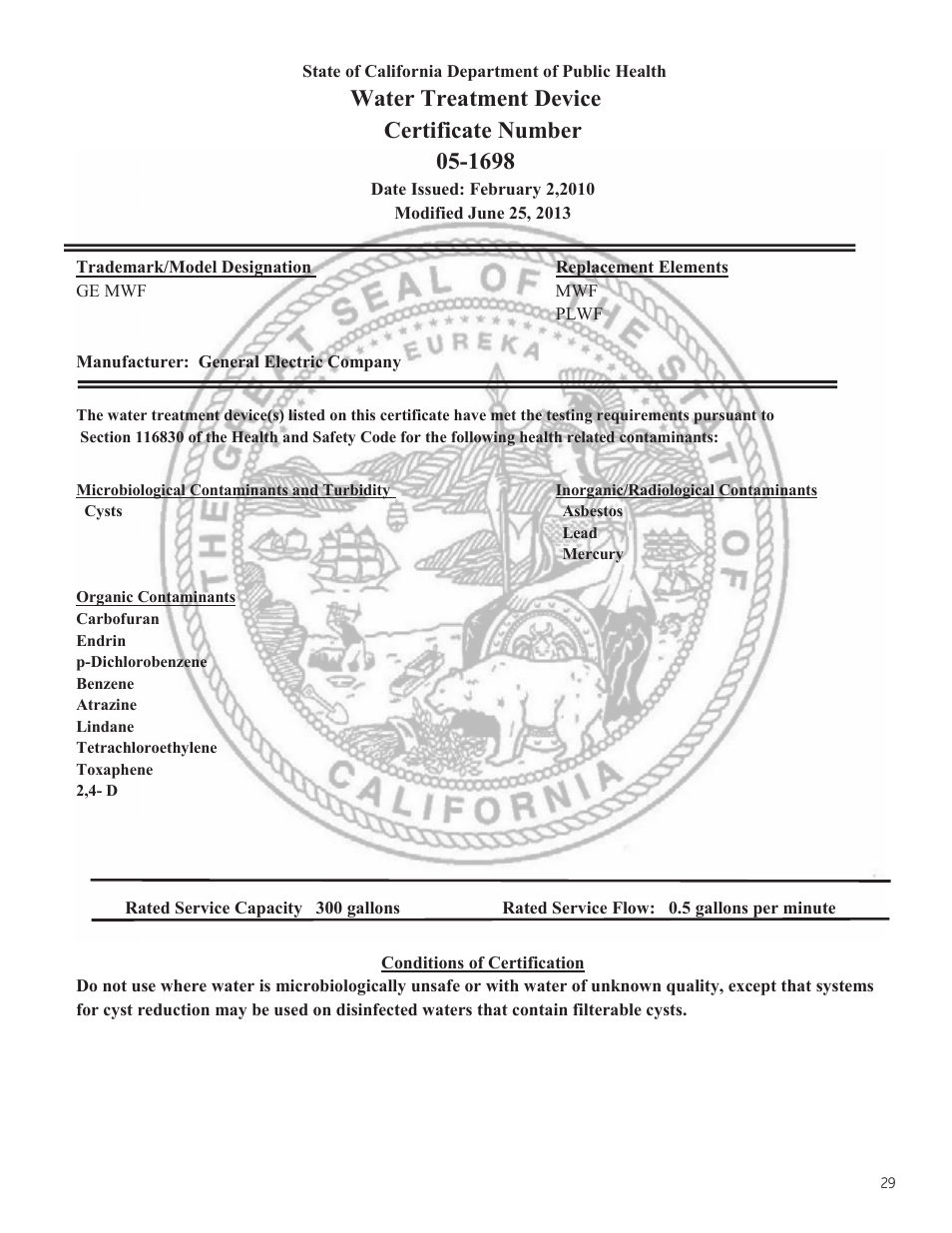 GE ZFSB25DXSS User Manual | Page 29 / 32