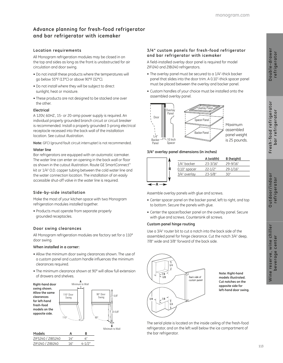 GE ZIBS240PSS User Manual | Page 2 / 2
