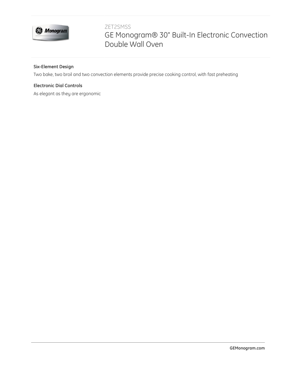 GE ZET2SMSS User Manual | Page 2 / 4