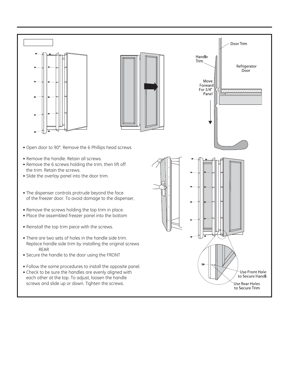 Installation instructions, Step 12a install overlay panels | GE ZISB360DX User Manual | Page 16 / 24