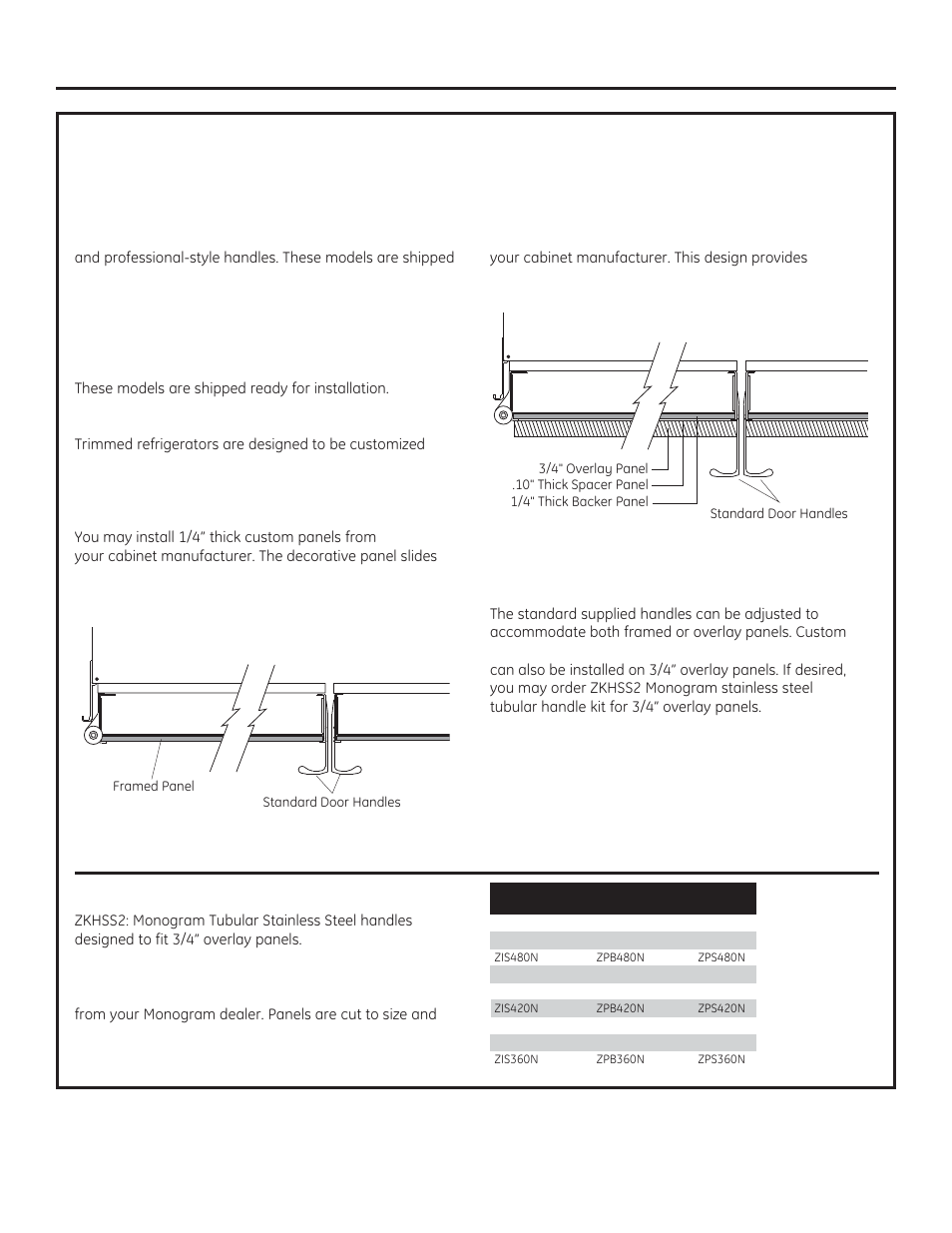 Design guide | GE ZISB360DX User Manual | Page 6 / 24