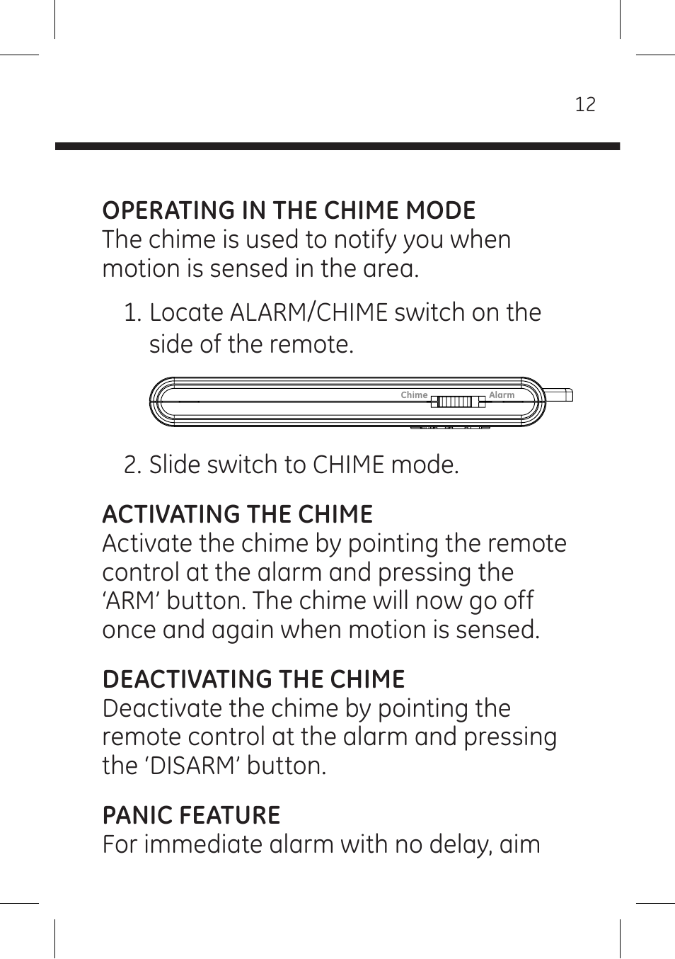 GE 51207 GE Wireless Motion Sensor Alarm with Keychain Remote User Manual | Page 11 / 15