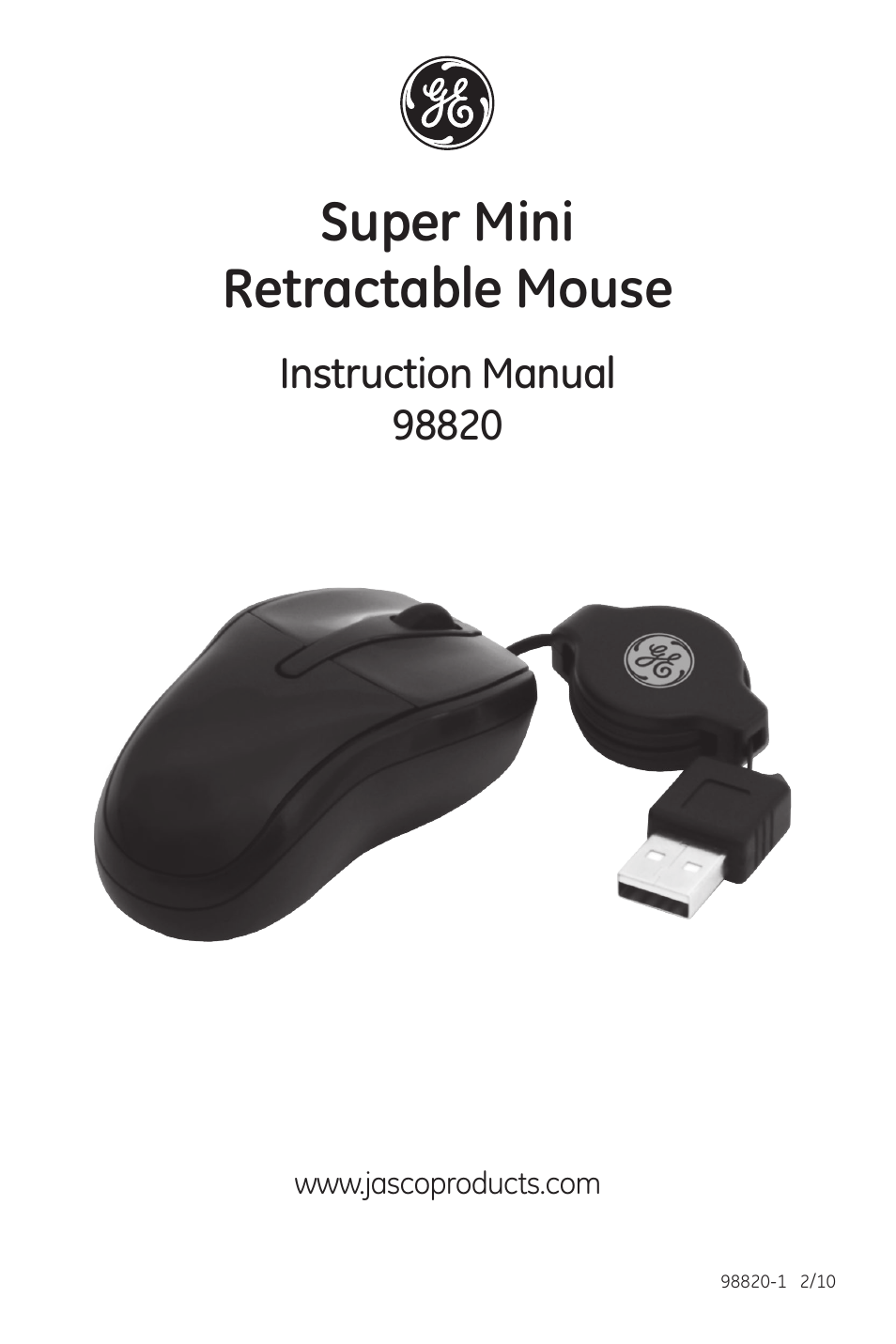 GE 98820 GE Super Mini Retractable Mouse User Manual | 6 pages