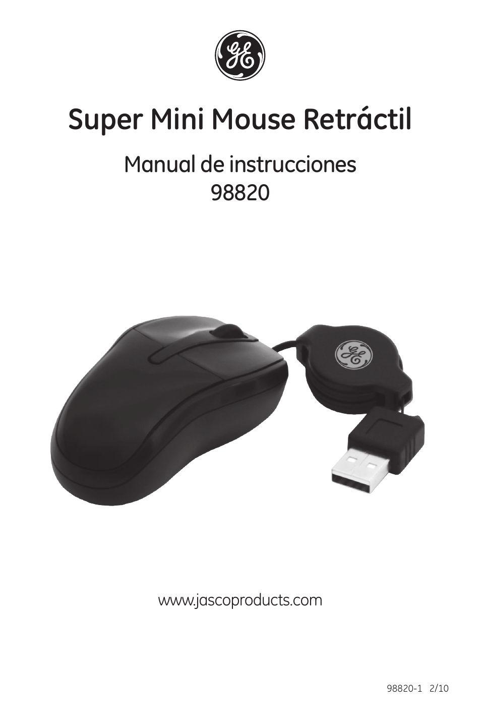 Super mini mouse retráctil | GE 98820 GE Super Mini Retractable Mouse User Manual | Page 4 / 6