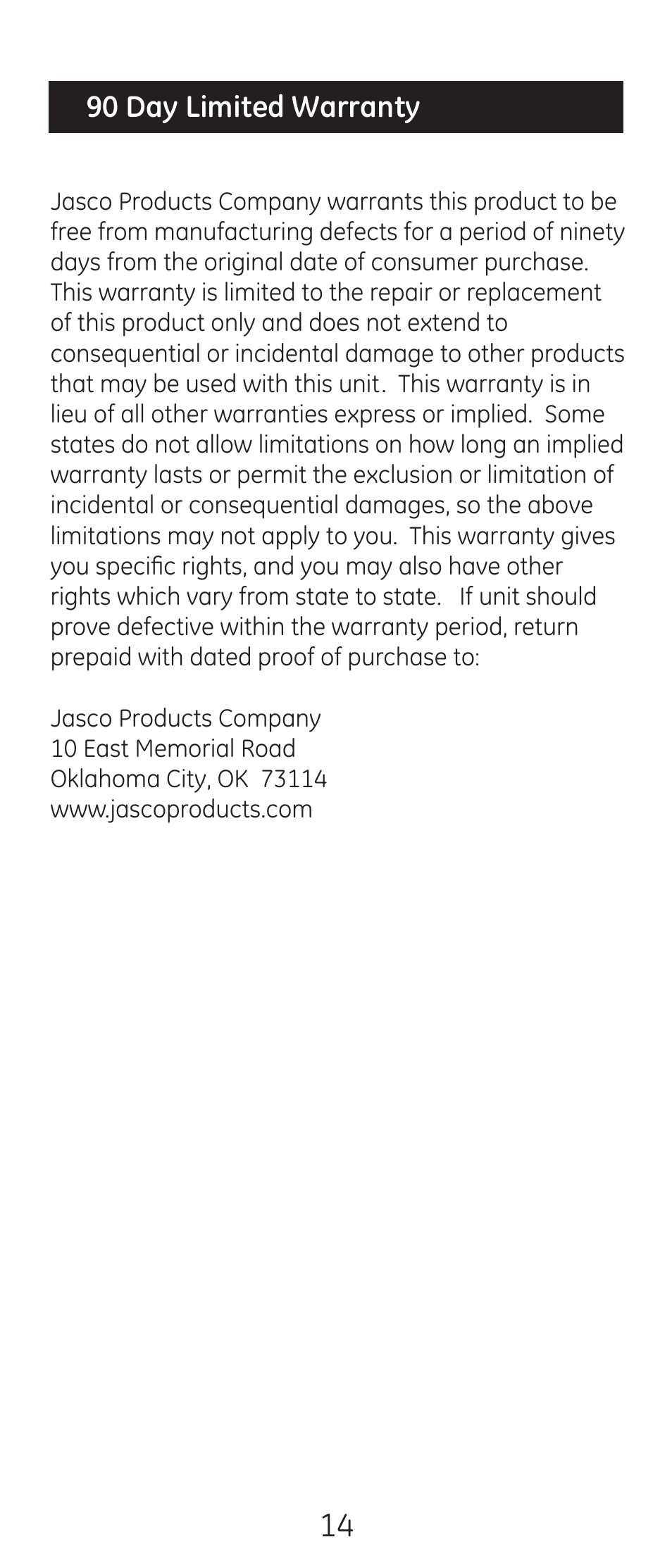 GE 24944-v2 Universal Remote User Manual | Page 14 / 44