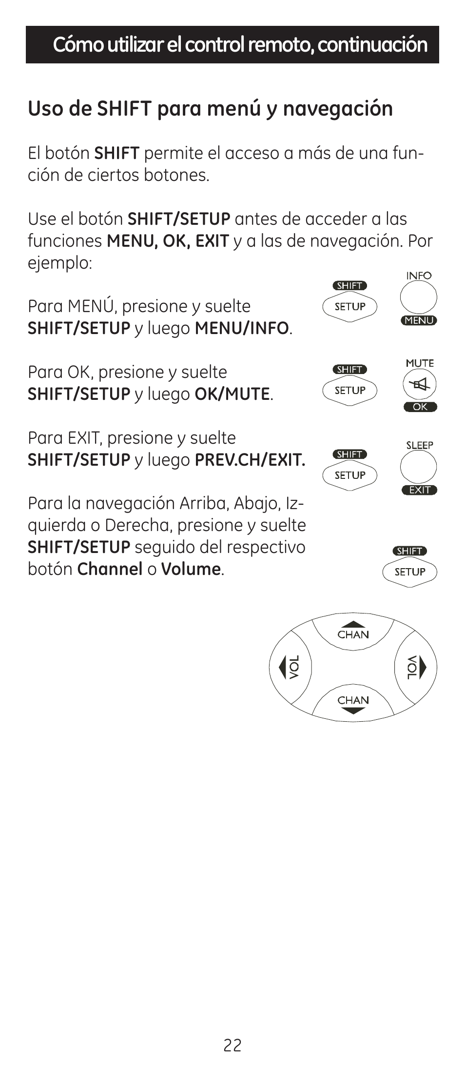 GE 24938 Universal Remote User Manual | Page 22 / 28