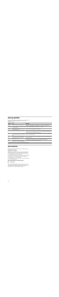 Storing opheffen, Servicedienst, Verzoek om reparatie en advies bij storingen | Neff T83T84N2MC User Manual | Page 56 / 60