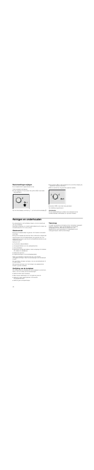 Basisinstellingen wijzigen, De kookplaat inschakelen, Met de twist-knop de gewenste waarde instellen | Symbool 33 4 seconden lang aanraken, Uitschakelen, Reinigen en onderhouden, Glaskeramiek, Omlijsting van de kookplaat, Twist­knop | Neff T93T42N2MK User Manual | Page 46 / 52