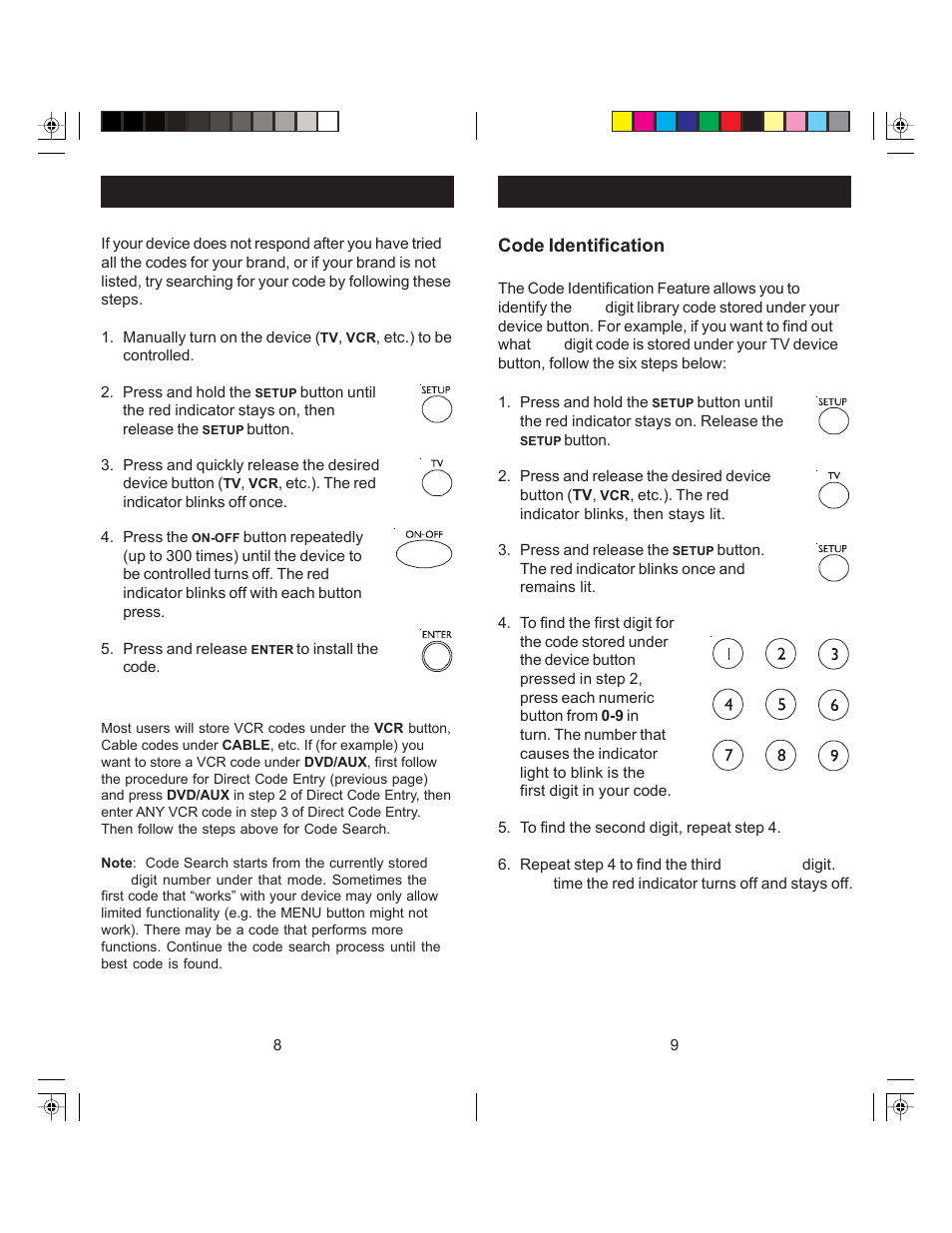 GE 84930 GE Universal Remote User Manual | Page 5 / 9