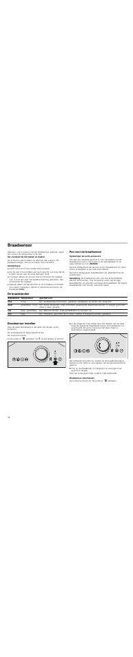 Braadsensor, Aanwijzingen, Pan voor de braadsensor | Systeempan als extra accessoire, Aanwijzing, De braadstanden, Braadsensor instellen, Braadsensor uitschakelen, De kookzone kiezen en het symbool ä aanraken, De braadstanden braadsensor instellen | Neff T83T40N0MC User Manual | Page 46 / 52