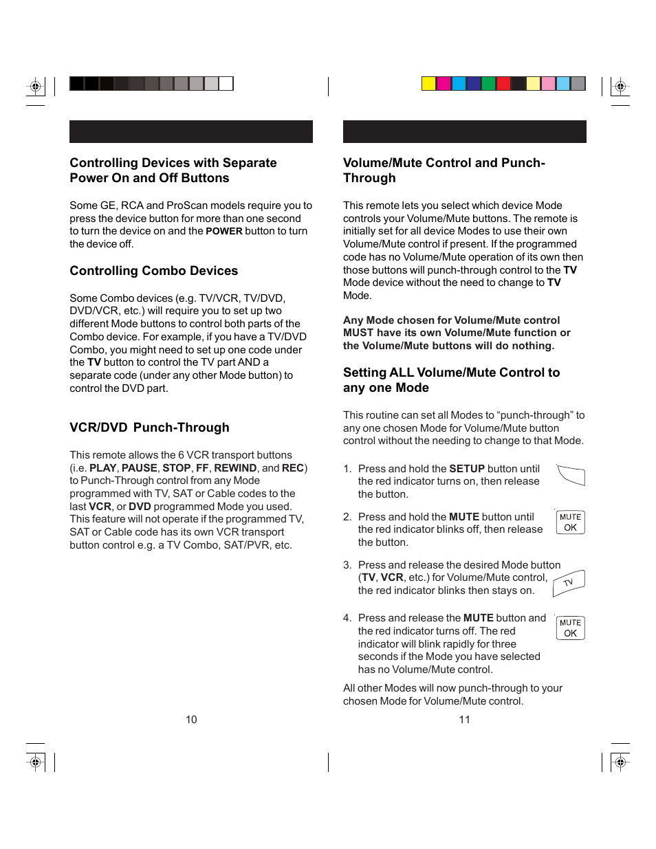 GE 24964 GE Universal 3-Device Slider Remote User Manual | Page 6 / 9