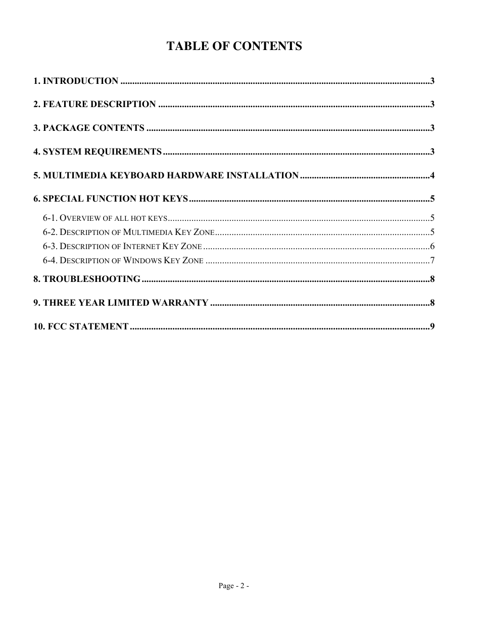 GE 98091 version 1 GE Wired Multimedia Keyboard User Manual | Page 2 / 9
