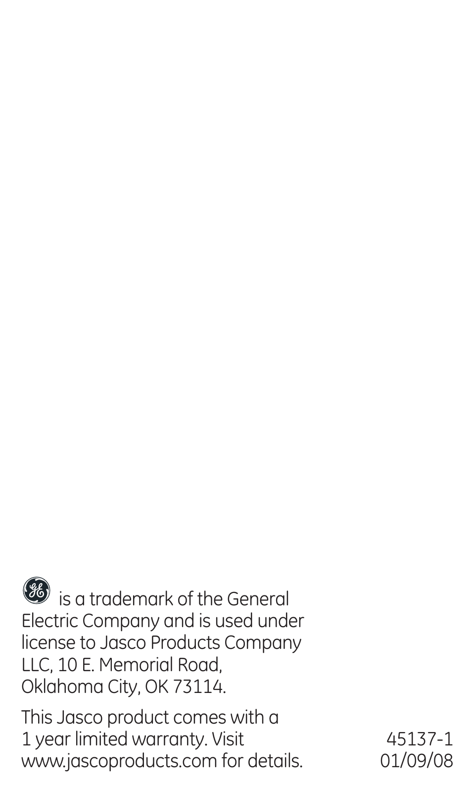 GE 45137 GE Choice Alert Silent Alert User Manual | Page 12 / 12
