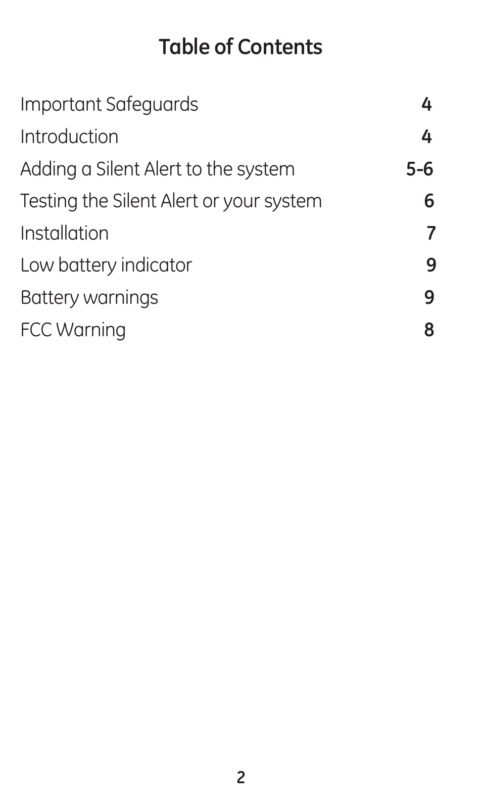 GE 45137 GE Choice Alert Silent Alert User Manual | Page 2 / 12