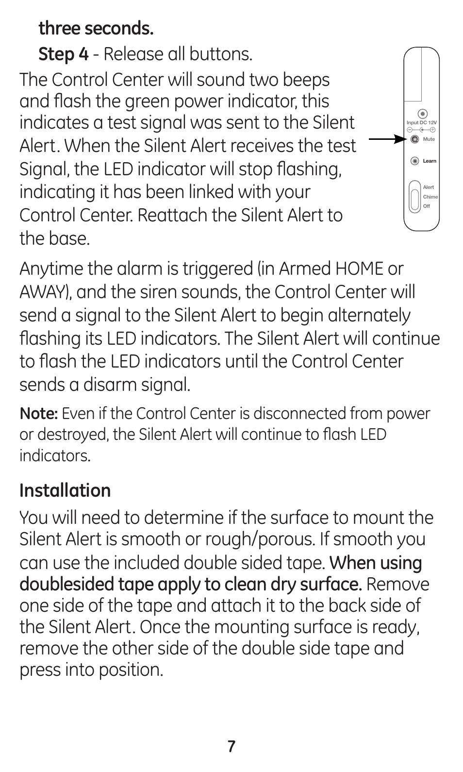 GE 45137 GE Choice Alert Silent Alert User Manual | Page 7 / 12
