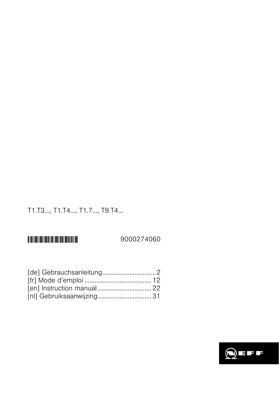 Neff T15T40X0 User Manual | 40 pages