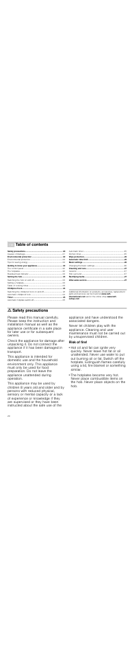 Neff T13D20N1 User Manual | Page 20 / 36