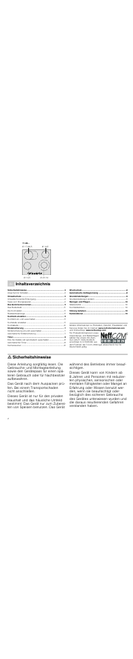 Neff T18D44N1 User Manual | Page 2 / 36