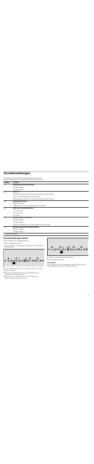 Grundeinstellungen, Grundeinstellungen ändern, Das kochfeld einschalten | Symbol æ 4 sekunden lang berühren, Ausschalten | Neff T18D44N1 User Manual | Page 9 / 36