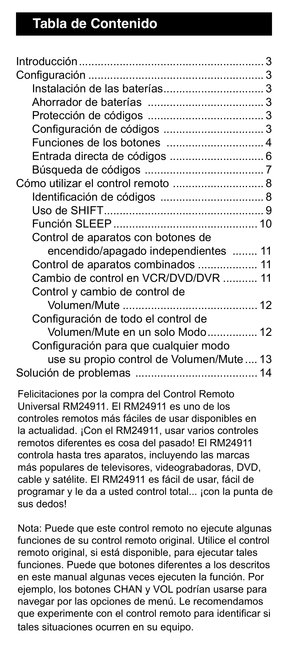 GE 24912 GE Universal Remote User Manual | Page 17 / 31