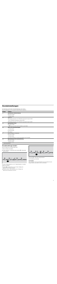Grundeinstellungen, Grundeinstellungen ändern, Das kochfeld einschalten | Symbol ð 4 sekunden lang berühren, Ausschalten | Neff T13D80N1 User Manual | Page 9 / 36