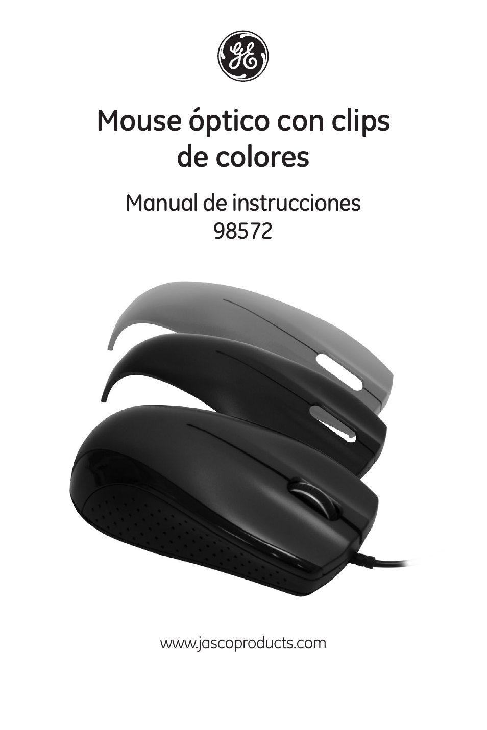 Mouse óptico con clips de colores | GE 98572 GE Color-Changing Optical Mouse User Manual | Page 4 / 7