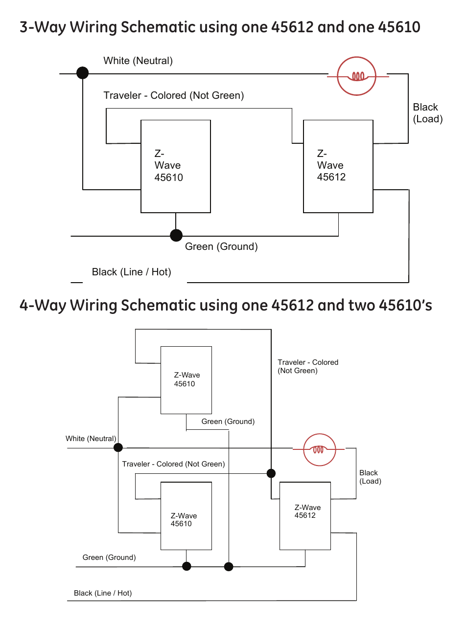 GE 45613 GE Z-Wave 3-Way Dimmer Kit with Terminals User Manual | Page 10 / 24