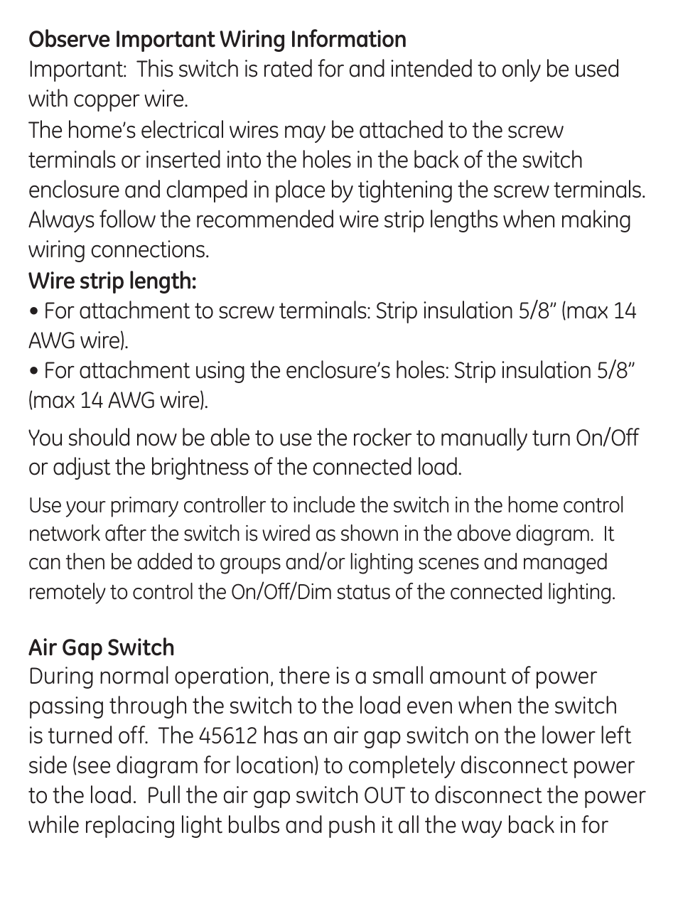 GE 45613 GE Z-Wave 3-Way Dimmer Kit with Terminals User Manual | Page 14 / 24