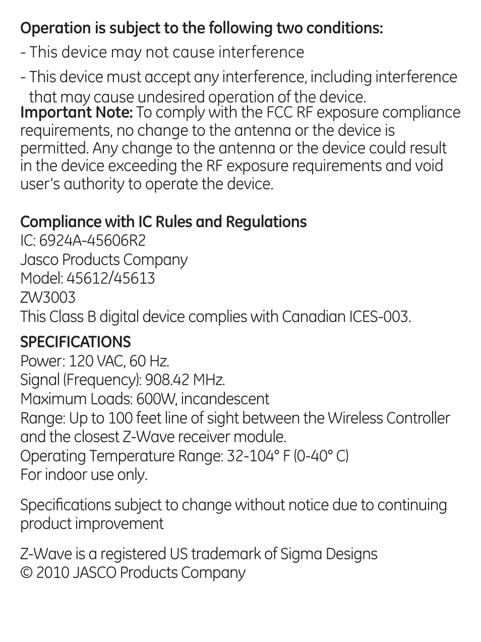 GE 45613 GE Z-Wave 3-Way Dimmer Kit with Terminals User Manual | Page 21 / 24