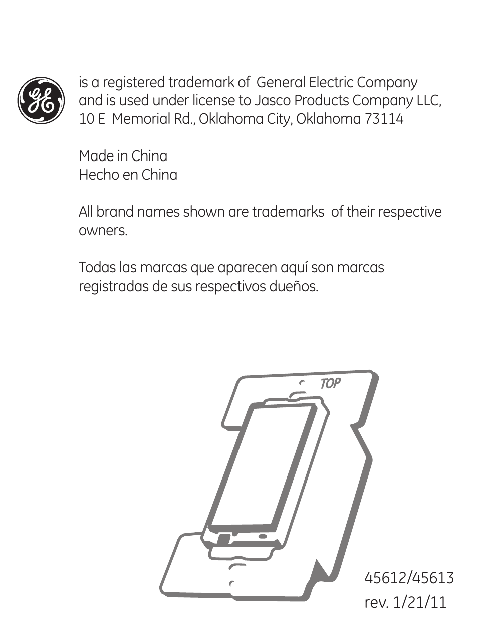 Ge smarthome | GE 45613 GE Z-Wave 3-Way Dimmer Kit with Terminals User Manual | Page 24 / 24