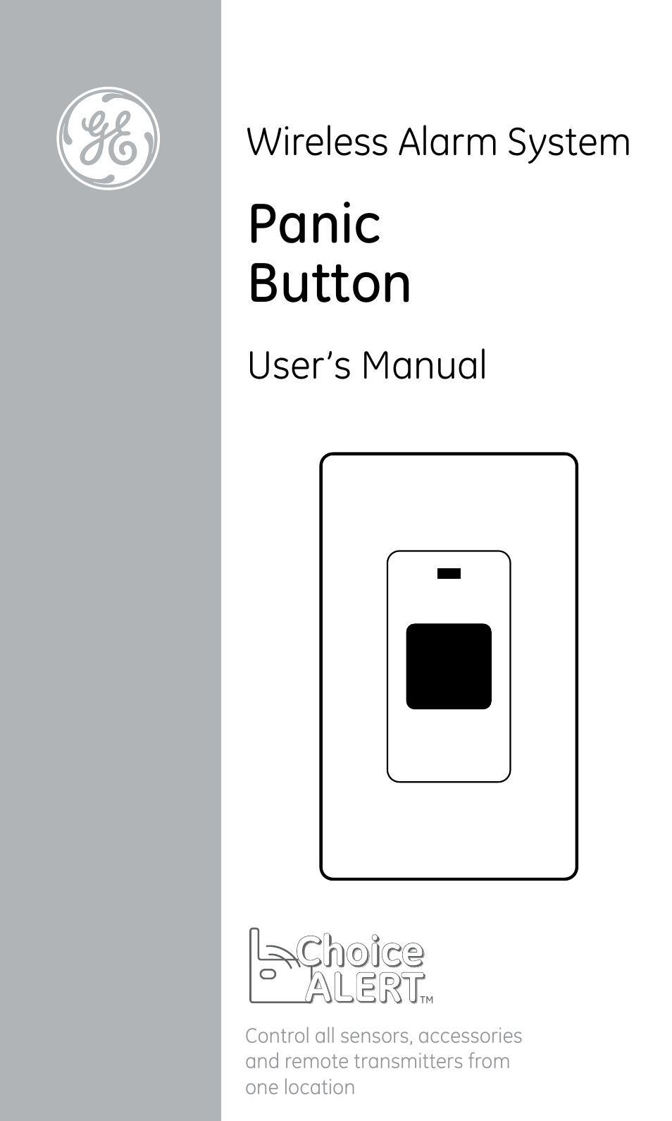 GE 45145 GE Choice Alert Wireless Panic Button User Manual | 15 pages