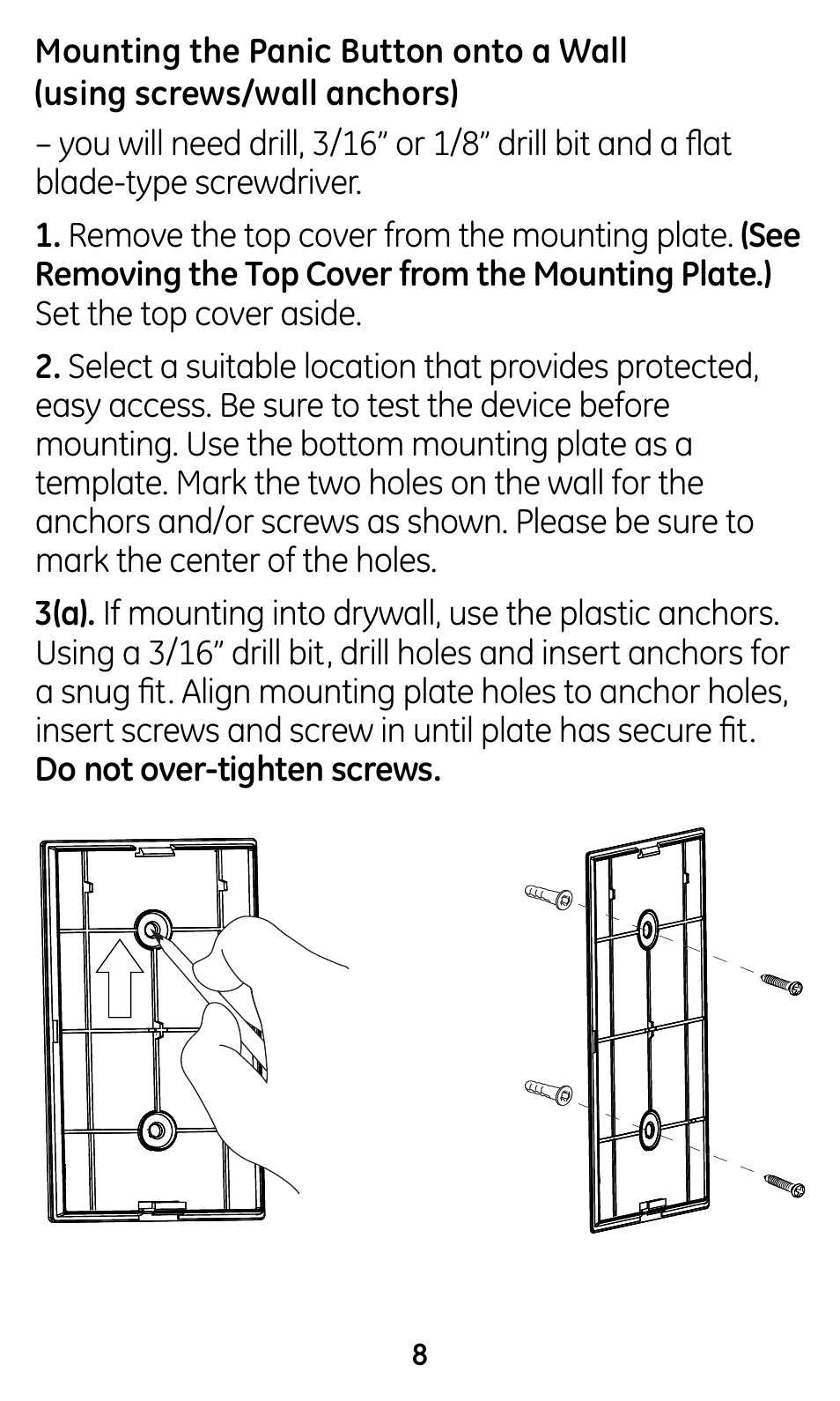 GE 45145 GE Choice Alert Wireless Panic Button User Manual | Page 8 / 15