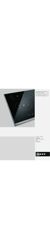 Neff T15T82X0 User Manual | 44 pages