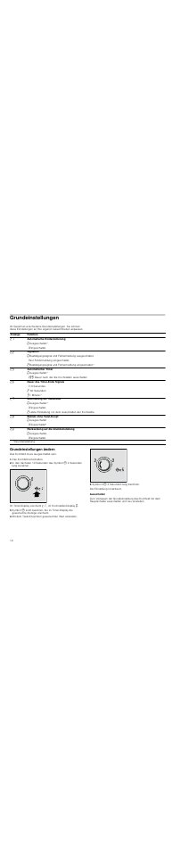 Grundeinstellungen, Grundeinstellungen ändern, Das kochfeld einschalten | Symbol 33 4 sekunden lang berühren, Ausschalten | Neff T15T82X0 User Manual | Page 10 / 44