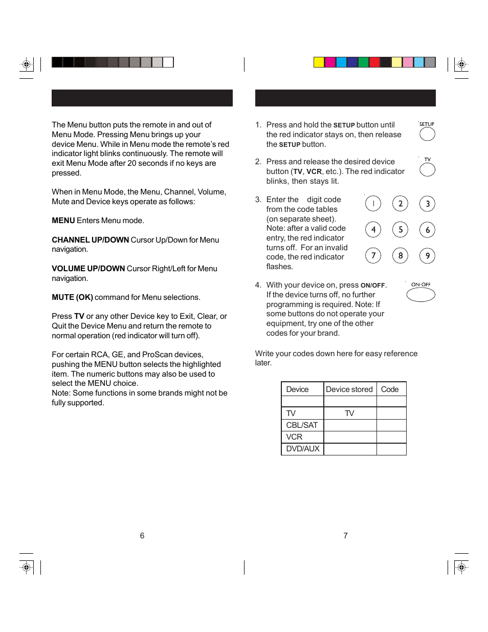 GE 24930 GE Universal Remote User Manual | Page 4 / 9
