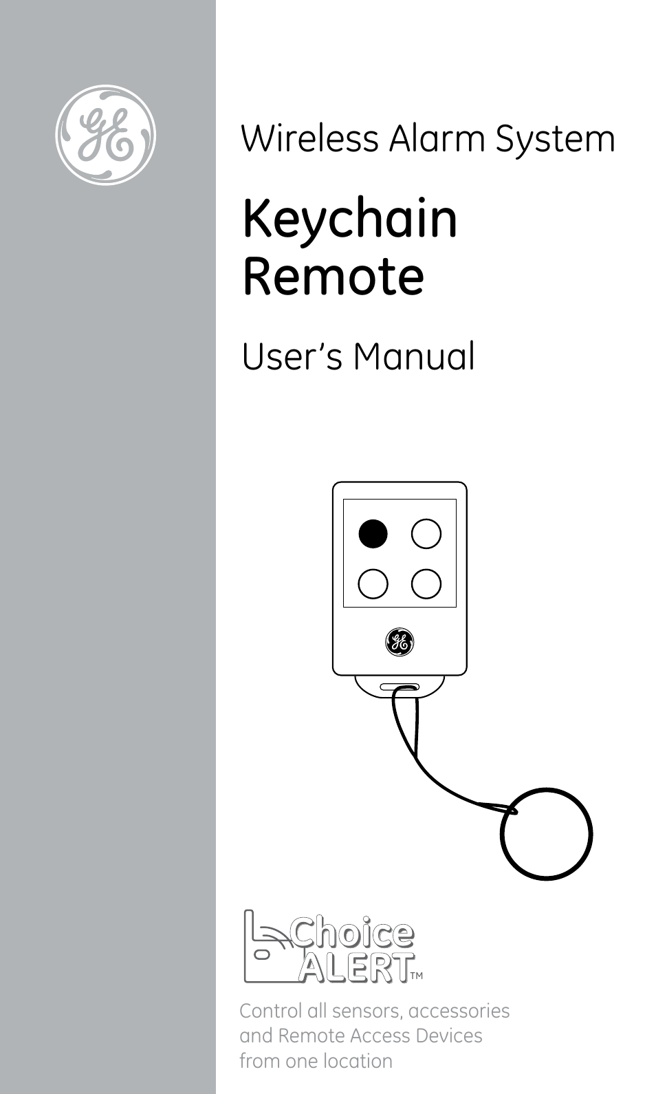 GE 45144 GE Choice Alert Key-chain Remote User Manual | 12 pages