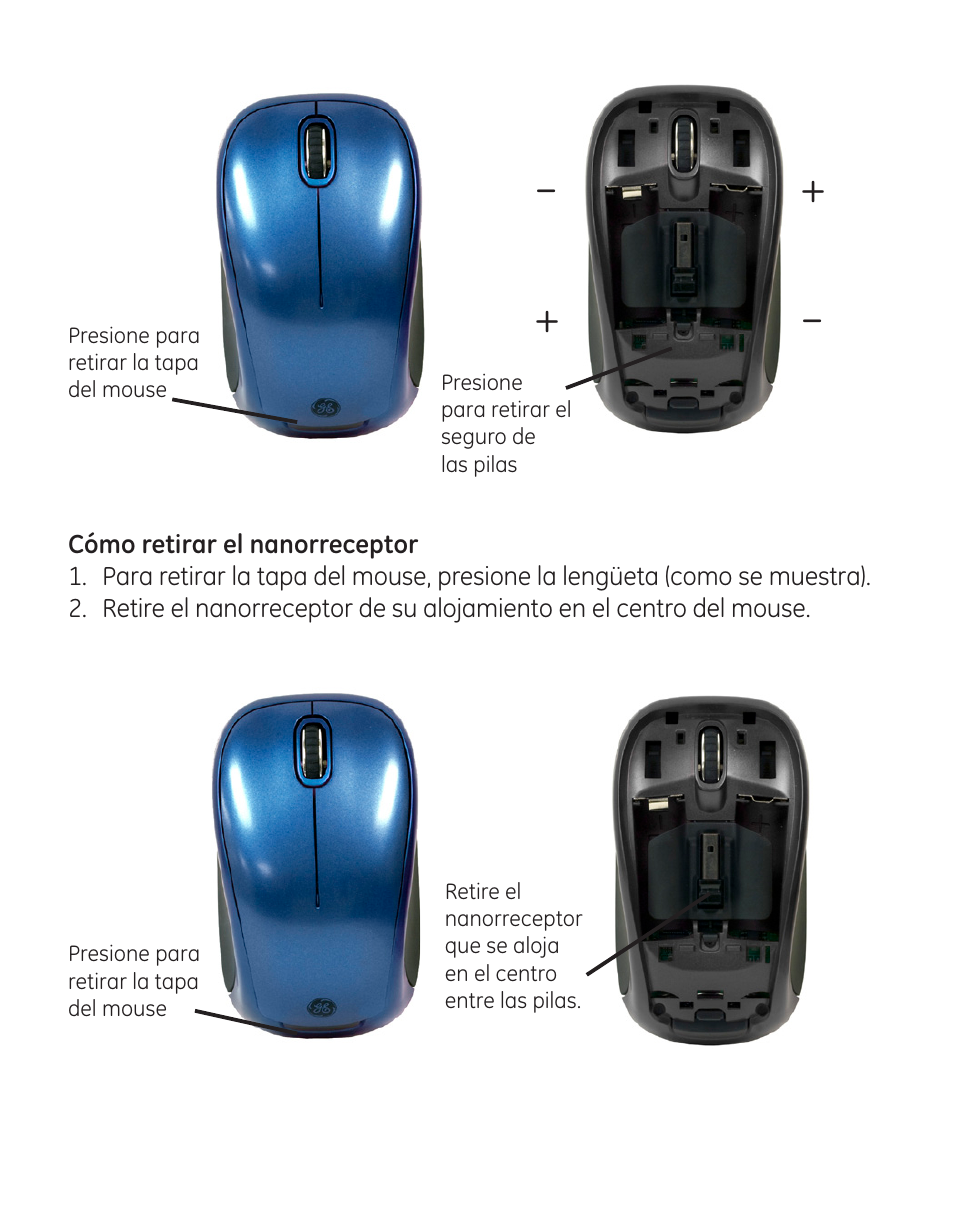 GE 99906 GE Wireless Mini Color Choice Mouse User Manual | Page 10 / 14