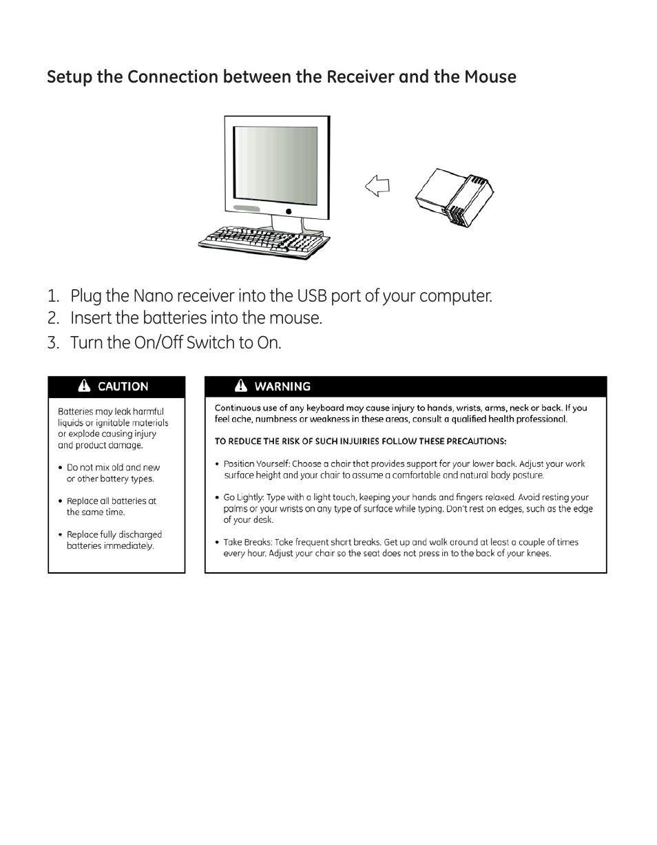 GE 99906 GE Wireless Mini Color Choice Mouse User Manual | Page 4 / 14