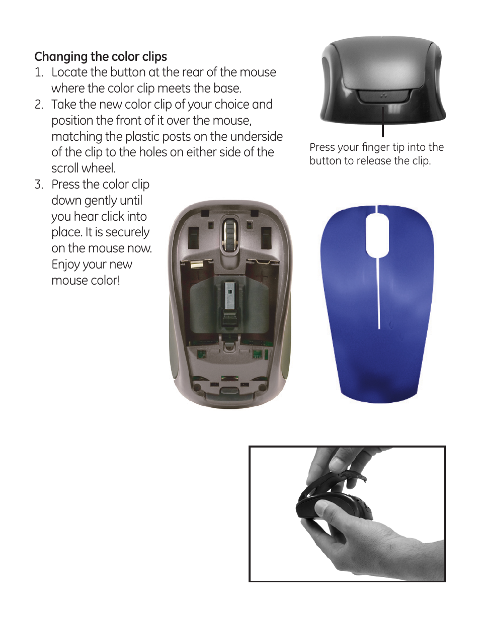 GE 99906 GE Wireless Mini Color Choice Mouse User Manual | Page 5 / 14