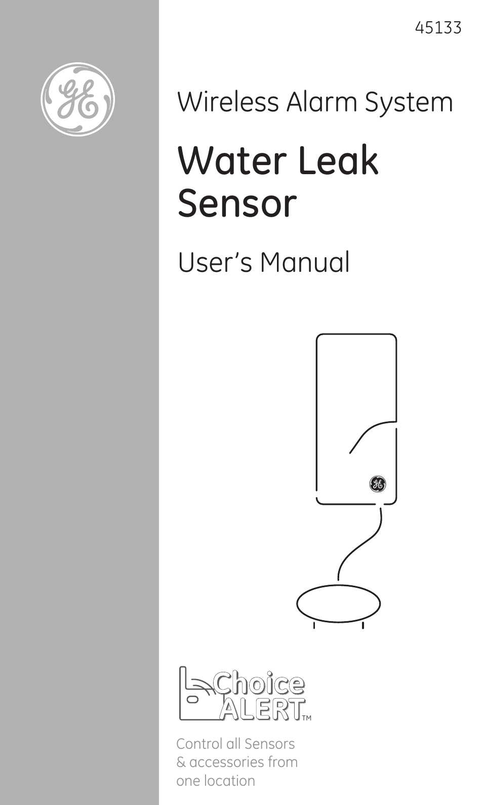 GE 45133 GE Choice Alert Water Leak Sensor User Manual | 16 pages