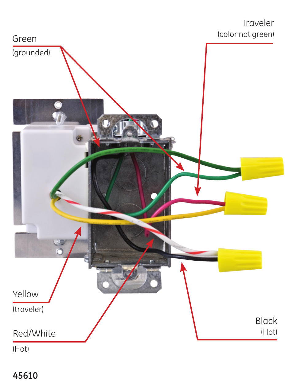 GE 45613 GE Z-Wave 3-Way Dimmer Kit with flying leads User Manual | Page 13 / 24