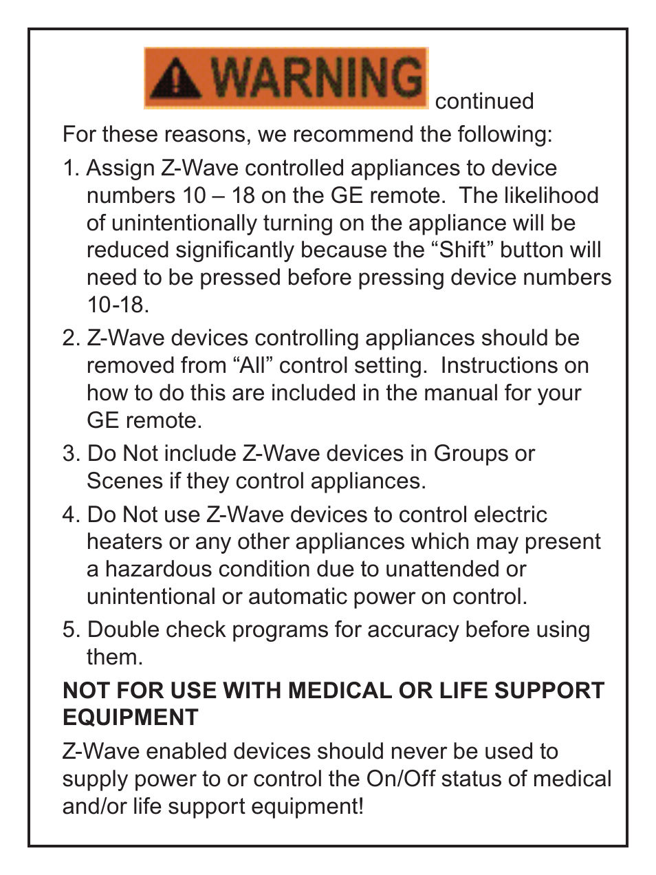 GE 45610WB GE Z-Wave Add On Auxiliary Switch User Manual | Page 4 / 16