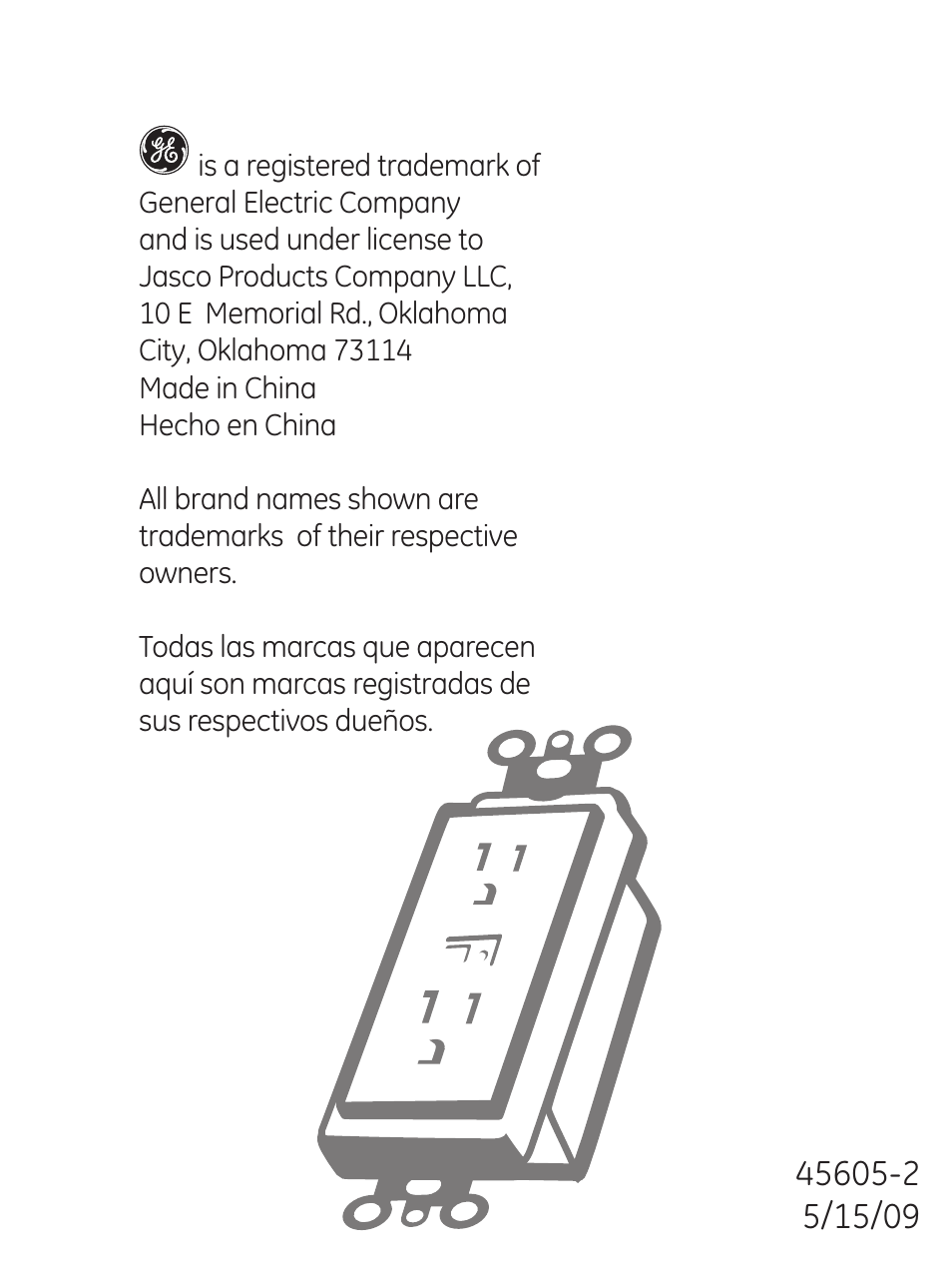 GE 45605 GE Z-Wave Duplex Receptacle User Manual | Page 20 / 20