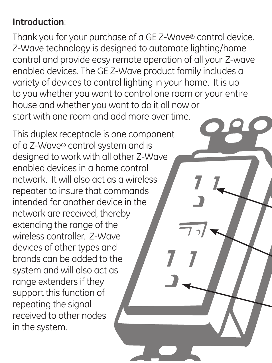 GE 45605 GE Z-Wave Duplex Receptacle User Manual | Page 4 / 20